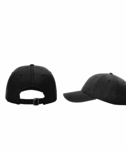 Alternative view of USNTC Brown Leather Logo Patch on Black Richardson 326 Hat