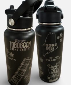 Alternative view of 2026 USNTC Stainless 32oz Hydro Bottle – Red or Black