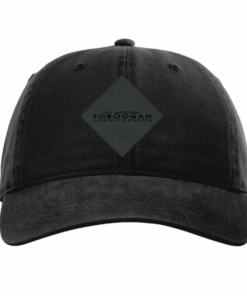 USNTC Black Leather Logo Patch on Black Richardson 326 Hat