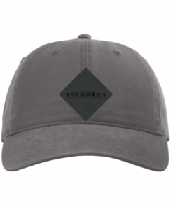 USNTC Black Leather Logo Patch on Charcoal Richardson 326 Hat