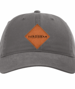 USNTC Brown Leather Logo Patch on Charcoal Richardson 326 Hat