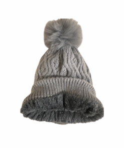 Alternative view of USNTC Thermal Pom Beanie - Grey