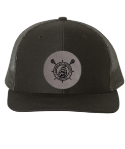 CHRHS Richardson 112 Black Hat with Gray Lacrosse Leather Patch
