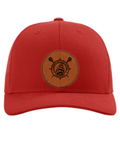 CHRHS Richardson 112 Red Hat with Brown Lacrosse Leather Patch