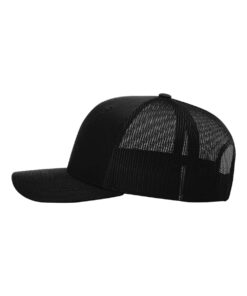 Alternative view of CHRHS Richardson 112 Black Hat with Red Lacrosse Leather Patch