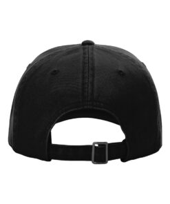 Alternative view of CHRHS Richardson 326 Black Hat with Brown Lacrosse Leather Patch