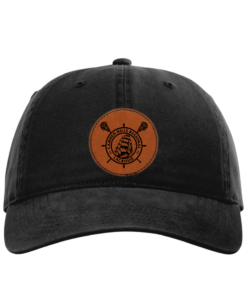 CHRHS Richardson 326 Black Hat with Brown Lacrosse Leather Patch