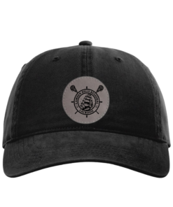 CHRHS Richardson 326 Black Hat with Gray Lacrosse Leather Patch
