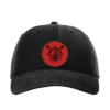 CHRHS Richardson 326 Black Hat with Red Lacrosse Leather Patch
