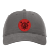 CHRHS Richardson 326 Gray Hat with Red Lacrosse Leather Patch